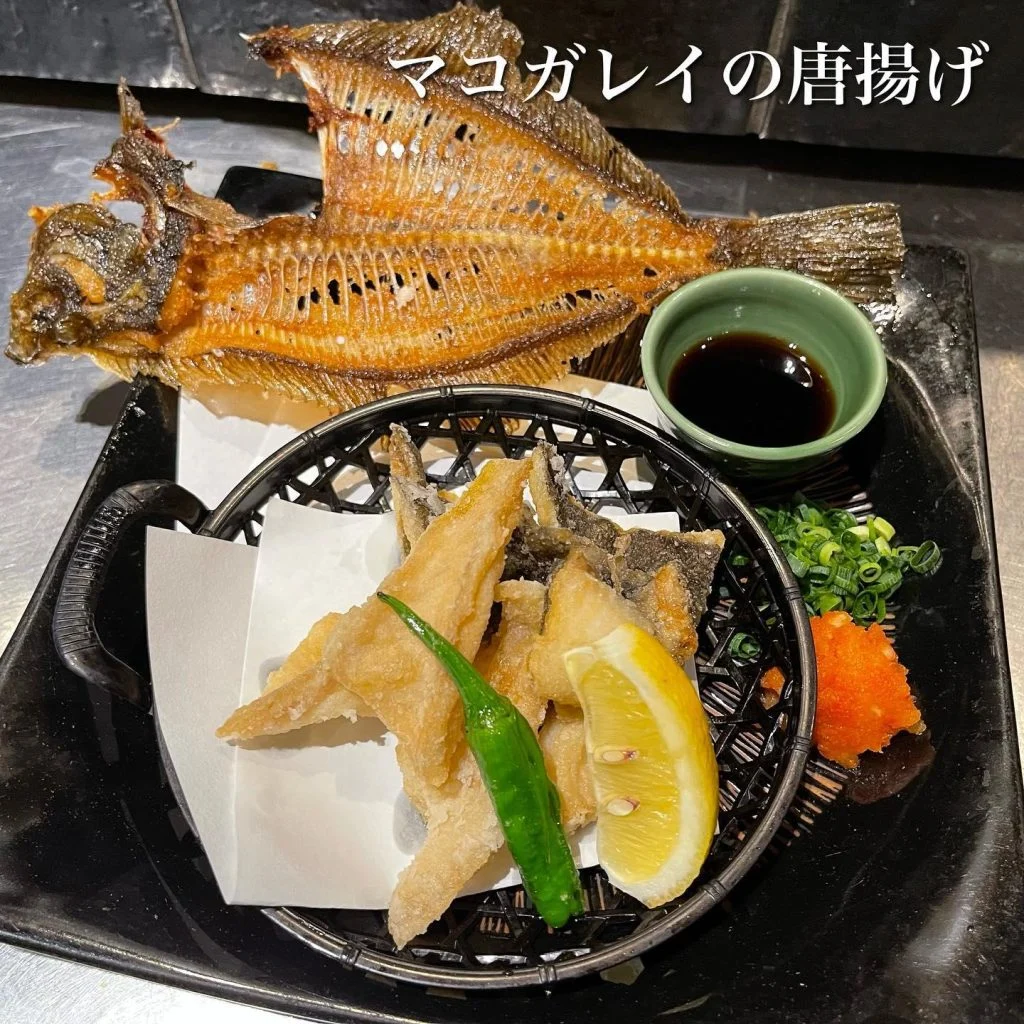 マコガレイの唐揚げ@/品川/鮮魚/居酒屋