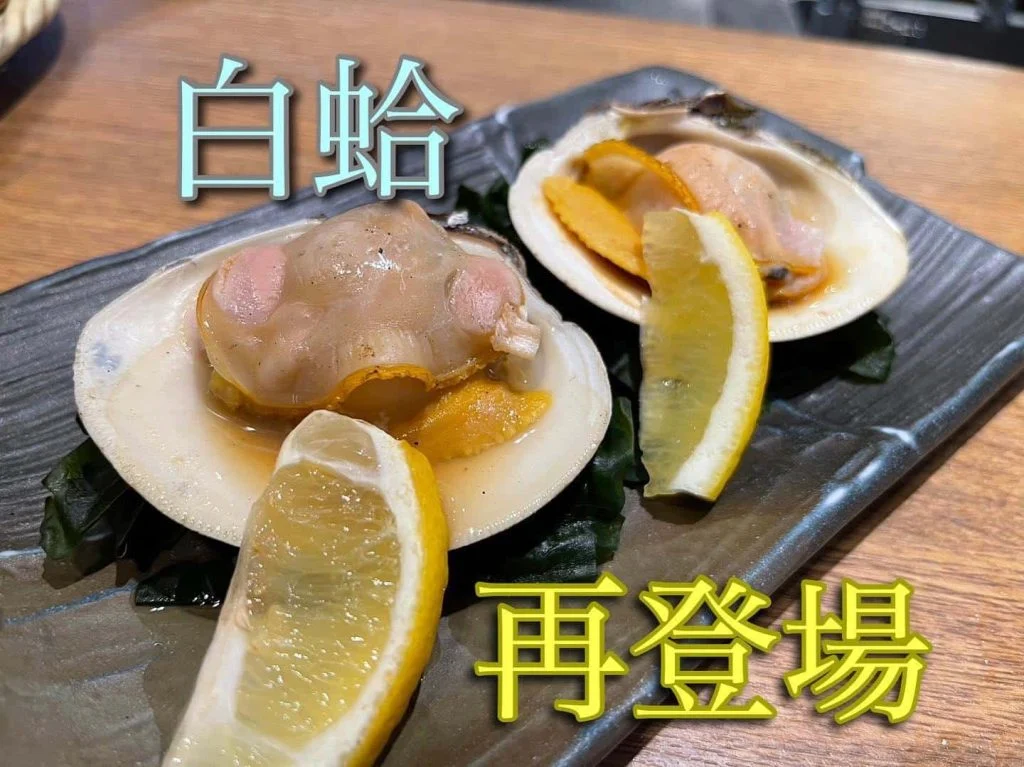 白蛤再登場!@/品川/鮮魚/居酒屋
