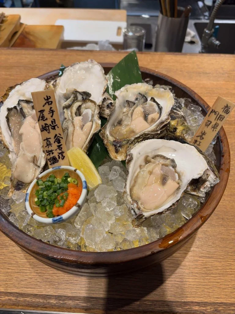 牡蠣メニューのご紹介　品川/居酒屋/生牡蠣/鮮魚/日本酒